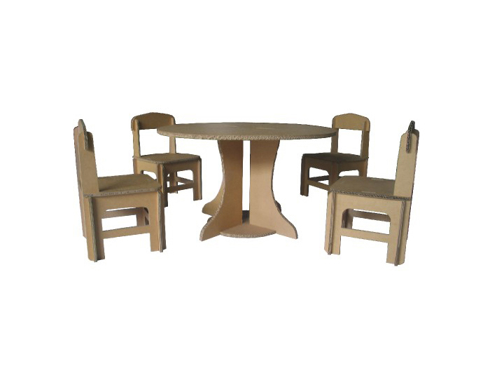 Corrugated Table And Chair Samples